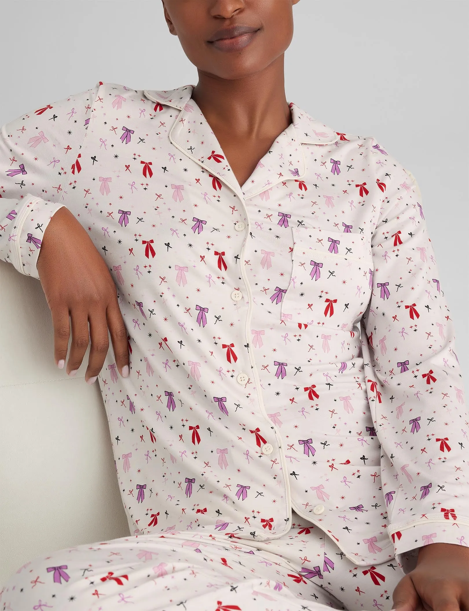 Women's Downtime Long Sleeve Pajama Top & Pant Set