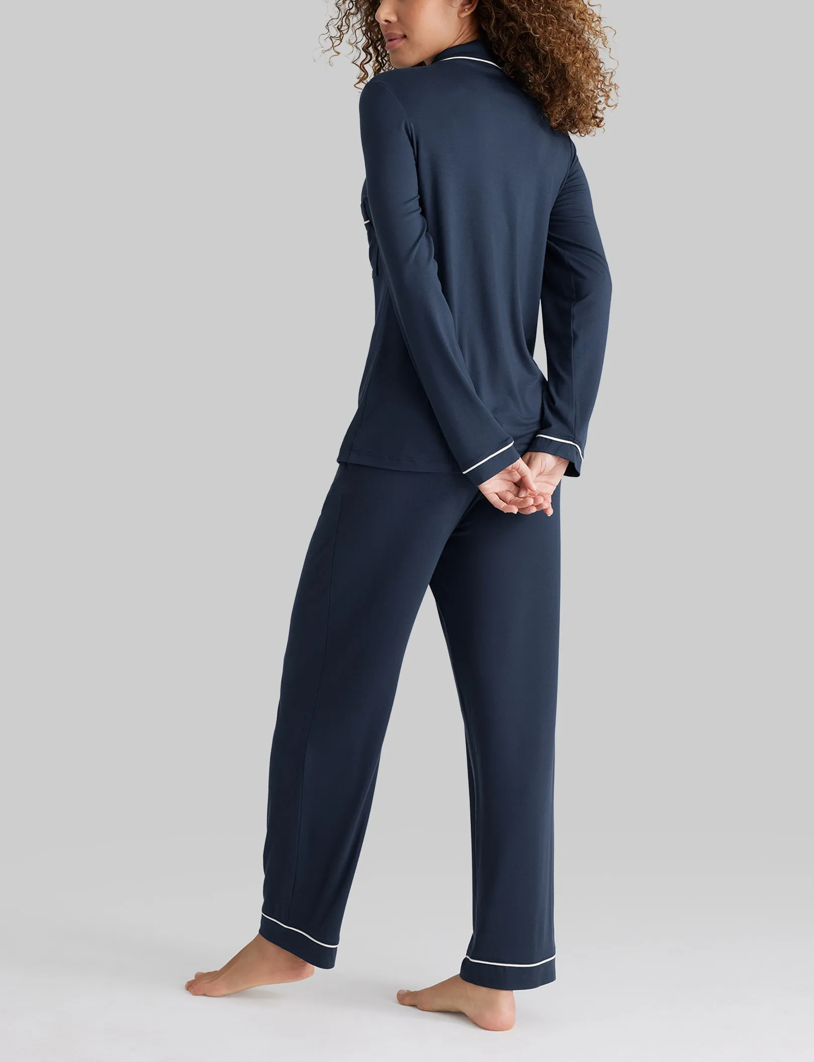 Women's Downtime Long Sleeve Pajama Top & Pant Set